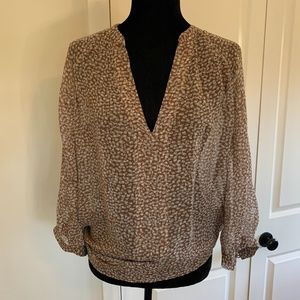 Joie V-Neck Silk Blouse